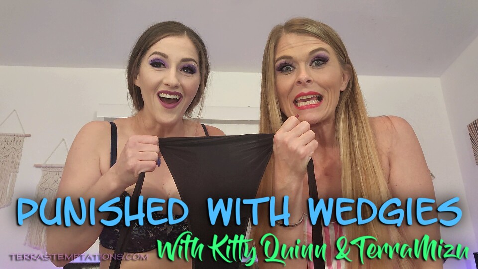 Punished with wedgies - Kitty Quinn & TerraMizu