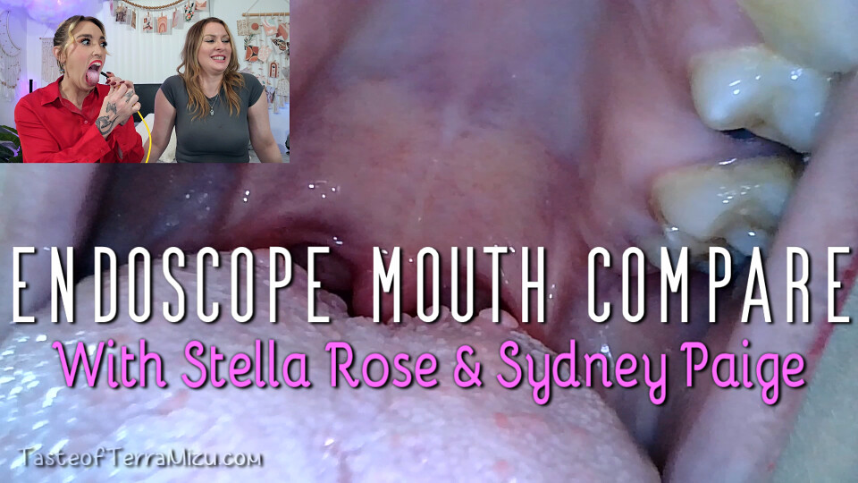 Endoscope Mouth Compare - Stella Rose & Sydney Paige