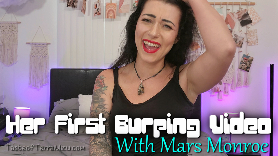 Her First Burping Video - Mars Monroe
