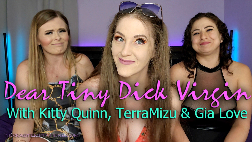 Dear Tiny Dick Virgin - Kitty Quinn, TerraMizu and Gia Love